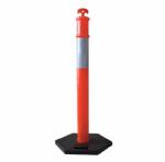 ORANGE 45" DELINEATOR POST W/ #13 BASE